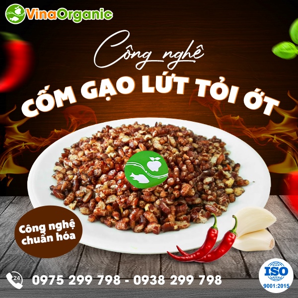 Chuyển giao công nghệ cốm gạo lứt cháy tỏi giòn tan, ít ngấm dầu