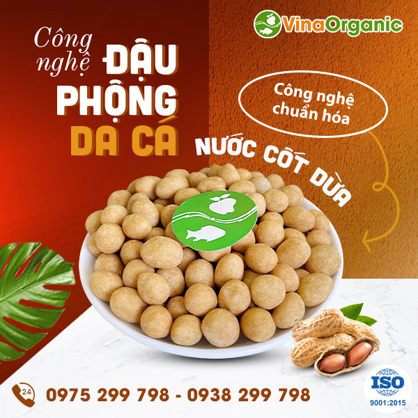 Chuyển giao công nghệ đậu phộng da cá cốt dừa chất lượng cao VinaOrganic