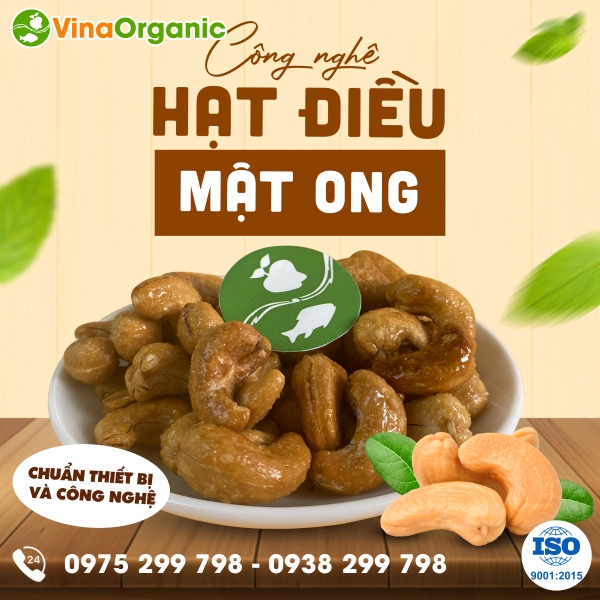 Chuyển giao công nghệ hạt điều mật ong chất lượng cao béo bùi