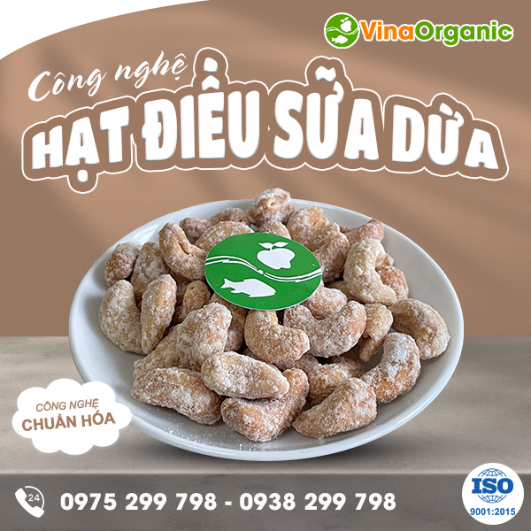 Chuyển giao công nghệ hạt điều sữa dừa thơm béo hấp dẫn