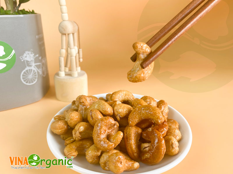 VinaOrganic chuyển giao công nghệ sản xuất hạt điều mật ong chất lượng cao. Hotline 0938299798 - 0975299798 - 0948299798 - 0766299798