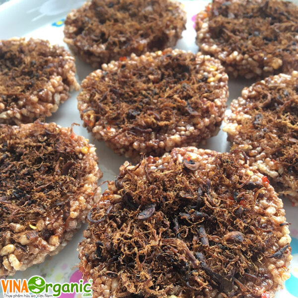 Bánh gạo lứt chà bông-Công nghệ mới được VinaOrganic chuyển giao
