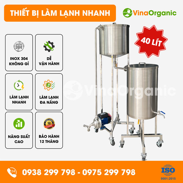 LL040 - Thiết bị làm lạnh nhanh 40L sữa và nước giải khát đa năng