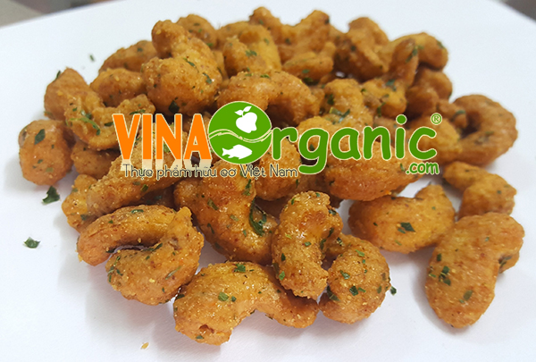 VinaOrganic chuyển giao công nghệ Hạt điều vị cay lá chanh