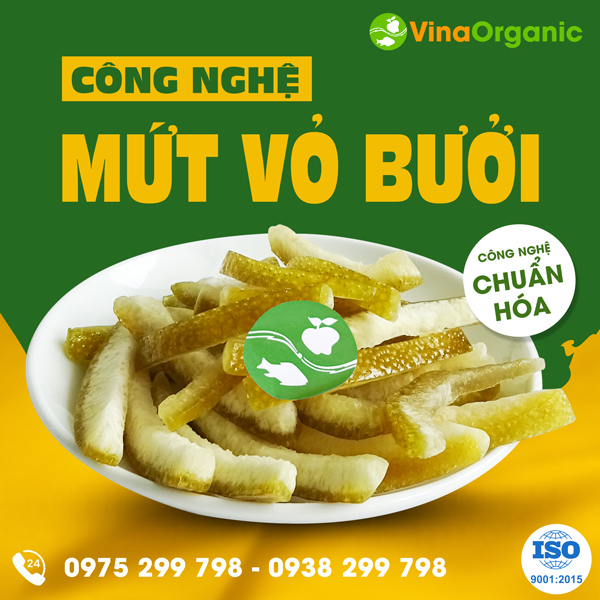 Chuyển giao công nghệ Mứt vỏ bưởi thanh ngọt, giòn sần sật khi nhai