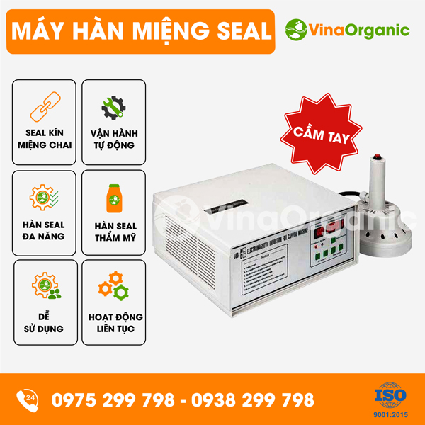 SM-DLF500C - Máy hàn màng seal cầm tay, hàn màng seal chai lọ