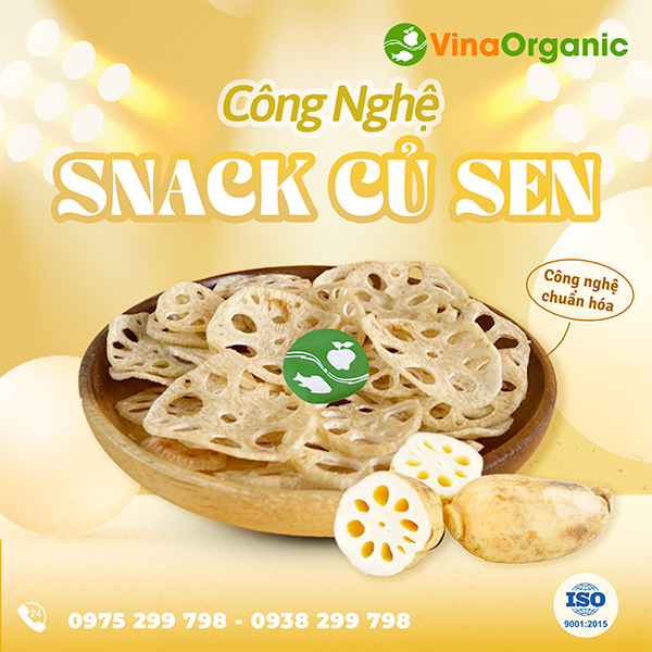 Chuyển giao công nghệ snack củ sen sấy giòn, thơm ngon