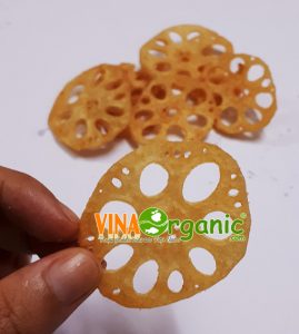 Công nghệ sản xuất Snack củ sen giòn tan, thơm ngon của VinaOrganic