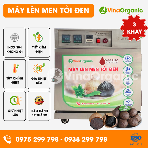 VG003 - Máy lên men tỏi đen VGarlic 3 khay, năng suất 12kg/mẻ