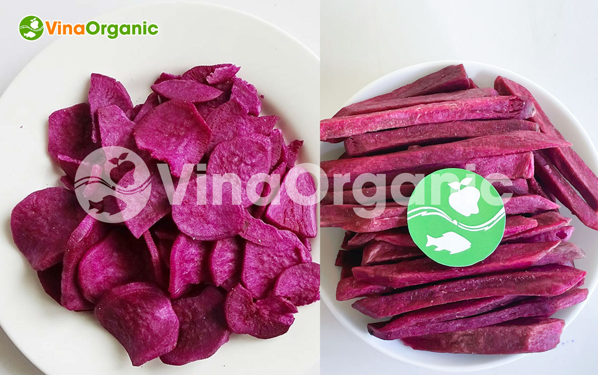 VinaOrganic chuyển giao công nghệ và dây chuyền sản xuất khoai lang tím sấy giòn, đa năng suất. Liên hệ ngay Hotline/Zalo: 0938299798 – 0975299798.