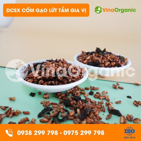Dây chuyền sản xuất Cốm gạo lứt hạt rời tẩm gia vị