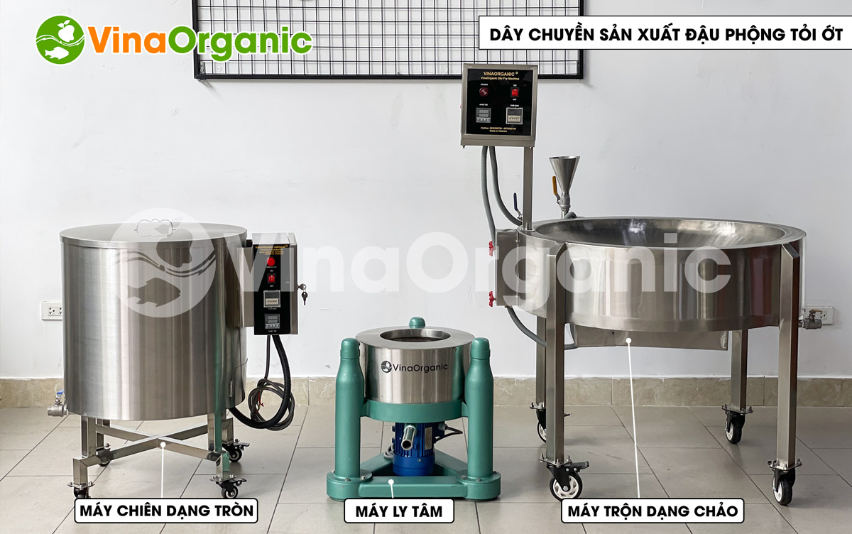 VinaOrganic cung cấp dây chuyền và công nghệ sản xuất đậu phộng tỏi ớt chất lượng, đa năng suất. Liên hệ ngay hotline/zalo: 0938299798 - 0975299798.