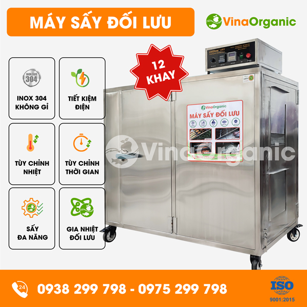 MS1244 - Máy sấy đối lưu 12 khay (40x40cm) sấy chuối dẻo, sấy nông sản