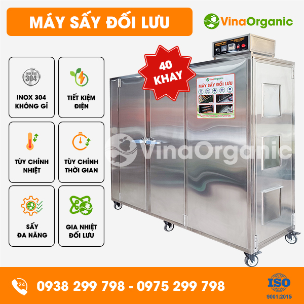MS4048 - Máy sấy đối lưu 40 khay (40x80cm) sấy saphoche, sấy trái cây