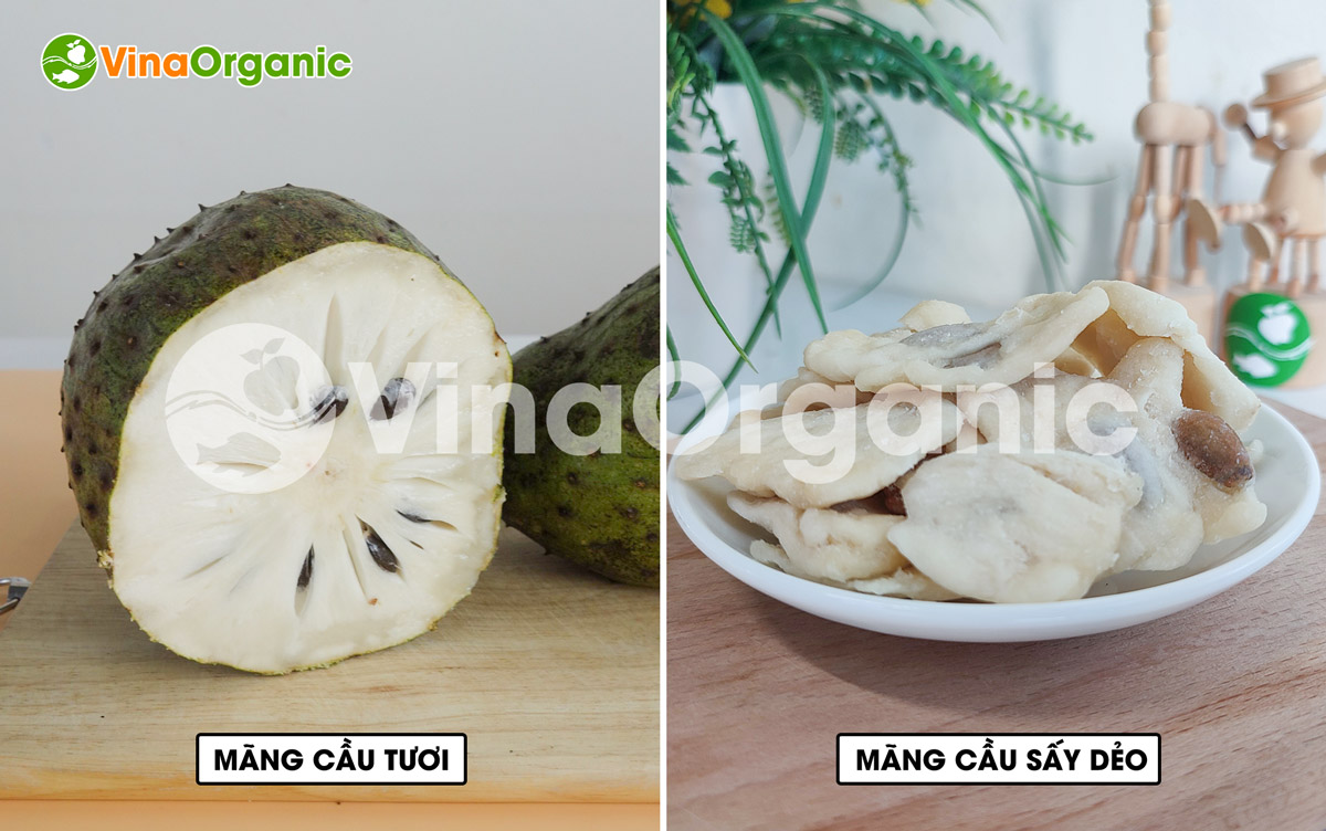 VinaOrganic cung cấp máy thiết bị và chuyển giao công nghệ mãng cầu sấy dẻo. Liên hệ ngay Hotline/Zalo: 0938299798 - 0975299798.