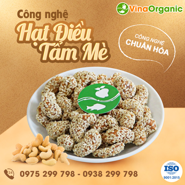 Chuyển giao công nghệ hạt điều tẩm mè thơm ngon độc đáo