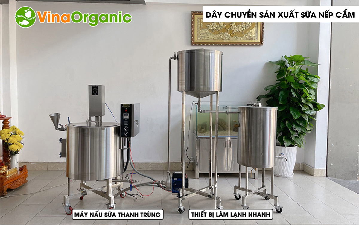 VinaOrganic cung cấp máy thiết bị và chuyển giao công nghệ sữa gạo nếp cẩm chất lượng cao. Liên hệ ngay Hotline/Zalo: 0938299798 – 0975299798.