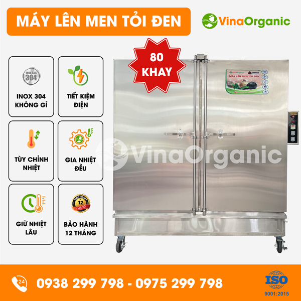 VG080 - Máy lên men tỏi đen Vgarlic 80 khay (40x40cm), năng suất 240kg/mẻ