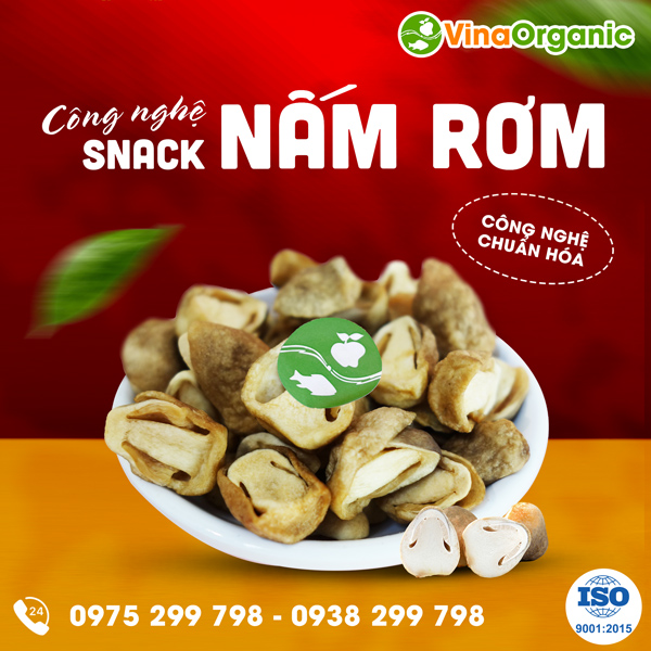 Chuyển giao công nghệ sản xuất Nấm rơm sấy giòn VinaOrganic