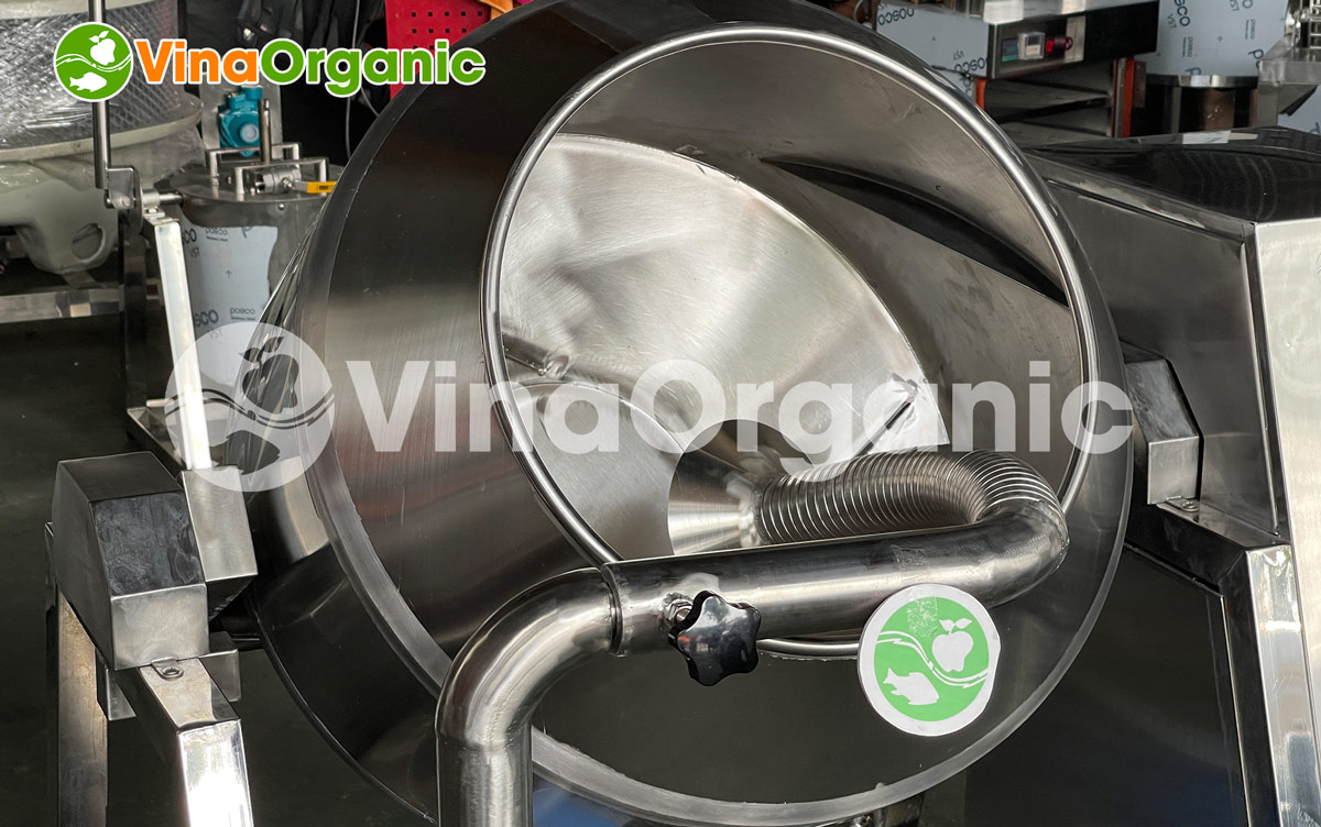 Máy vê trộn dạng lục 10kg, Model MVTL10 VinaOrganic trộn ngô tẩm vị, trộn snack. Liên hệ Hotline/Zalo 0938299798 – 0975299798 để được tư vấn và báo giá!