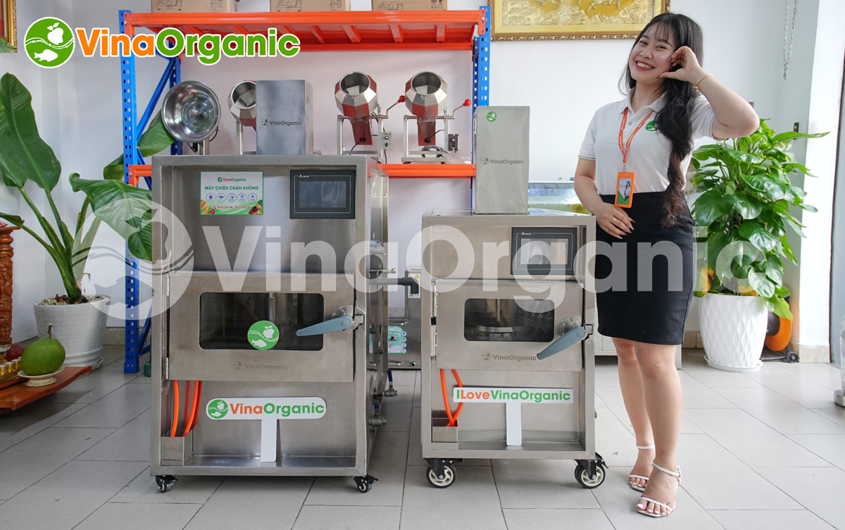 MC003 - Máy chiên chân không 3kg, full inox 304, màn hình cảm ứng HMI, tiết kiệm điện, làm chuối sấy giòn, mít sấy giòn. LH/Zalo 0938299798 - 0975299798.