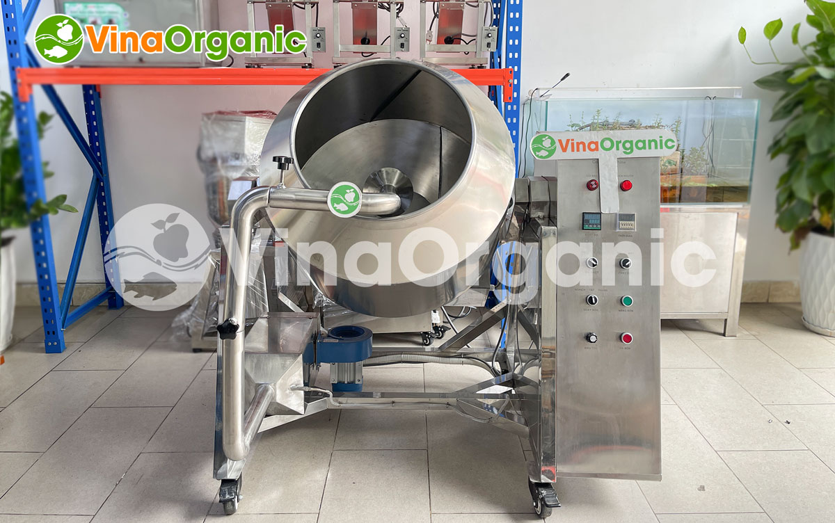 Máy vê trộn dạng lục 20kg, Model MTL20 VinaOrganic ứng dụng cho nhiều sản phẩm: snack, hạt điều,... LH: Hotline/Zalo 0938299798 – 0975299798 – 0948299798