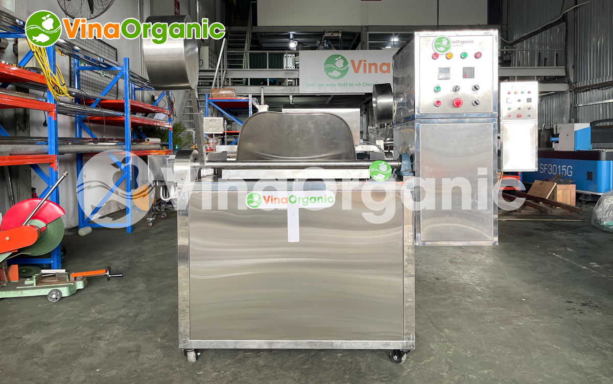 Máy chiên tự động nâng hạ 100L, model CTD10 VinaOrganic đa chức năng kết hợp cánh khuấy chất lượng cao. Liên hệ ngay Hotline/Zalo: 0938299798 – 0975299798.