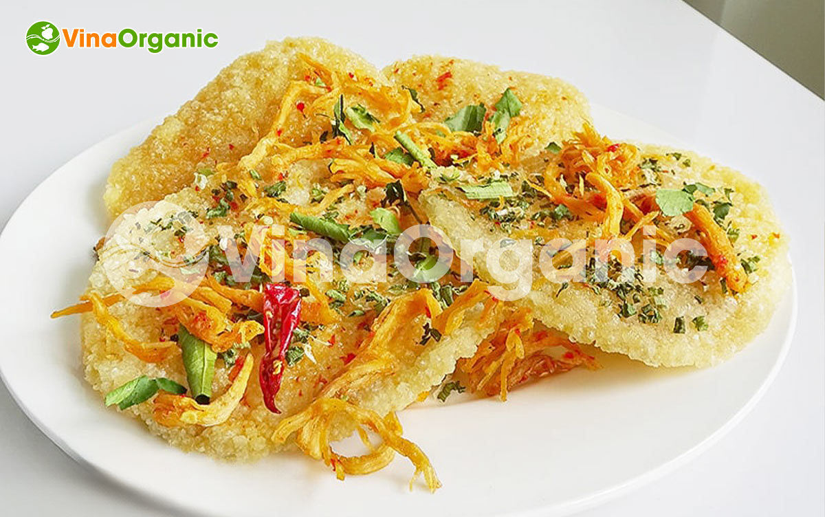 VinaOrganic chuyển giao công nghệ cơm cháy mắm hành giòn rụm, đậm đà hương vị truyền thống. Liên hệ ngay Hotline Zalo 0938299798 – 0975299798.