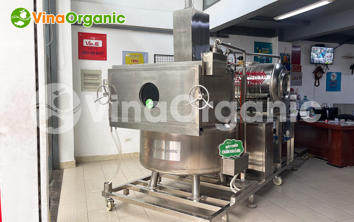 MC050 - Máy chiên chân không 50kg, chiên giòn đậu bắp, hạt sen, full inox 304, tiết kiệm điện. Liên hệ Hotline/Zalo 0938299798 - 0975299798 để được tư vấn!