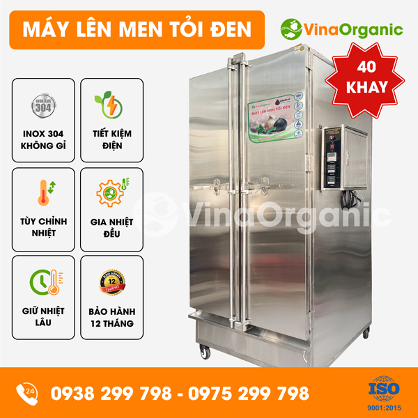 VG040 - Máy lên men tỏi VGarlic 40 khay (40x40cm), năng suất 120kg/mẻ