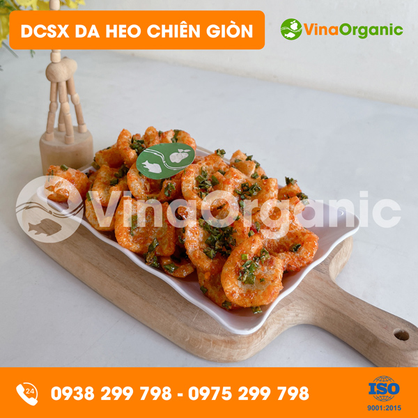 Dây chuyền sản xuất da heo chiên giòn, da heo tỏi ớt năng suất cao VinaOrganic