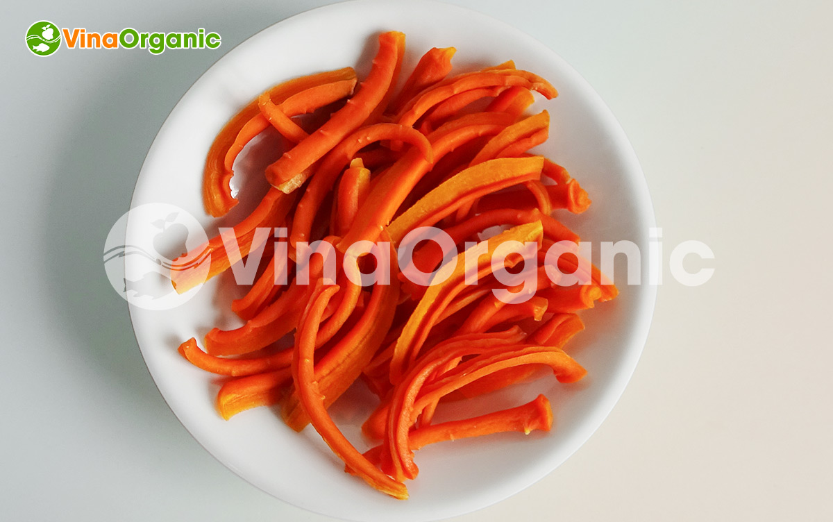 VinaOrganic chuyển giao công nghệ và máy móc thiết bị sản xuất cà rốt sấy dẻo tự nhiên, tốt cho sức khỏe. Liên hệ Hotline 0938299798 - 0975299798.