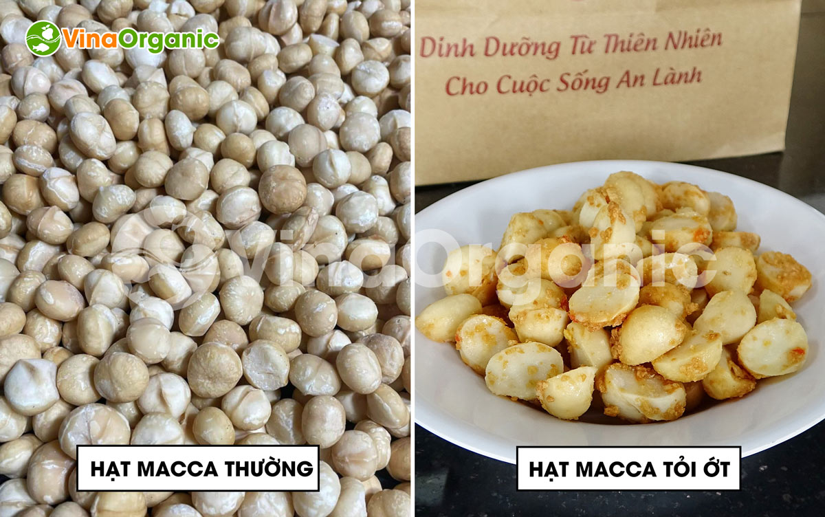 VinaOrganic xin giới thiệu công nghệ hạt macca tỏi ớt thơm ngon, bổ dưỡng, giá trị cao . Hotline 0938299798 – 0975299798 - 094829979