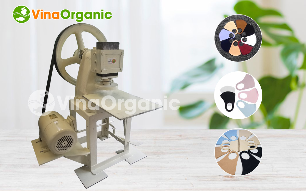 Máy dập khẩu trang chất lượng cao của VinaOrganic. Đa dạng kích thước khuôn cho mọi lứa tuổi. Hotline 0938299798 – 0975299798.
