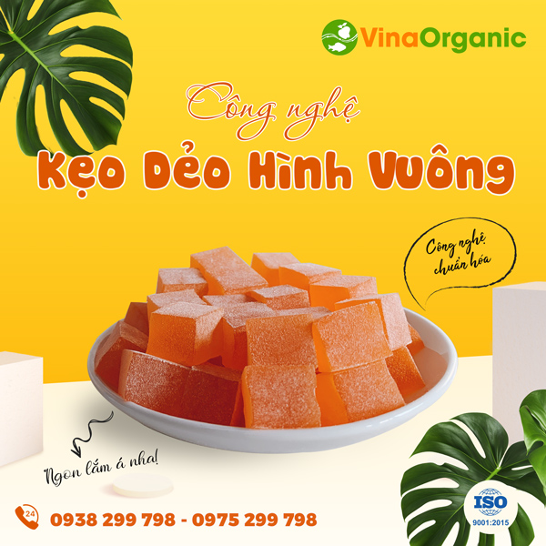 Chuyển giao công nghệ kẹo dẻo hương trái cây tự nhiên, dai dẻo hấp dẫn