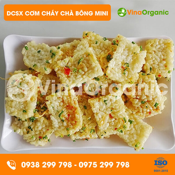 Dây chuyền sản xuất Cơm cháy chà bông mini, Snack cơm cháy giòn rụm, vị đậm đà
