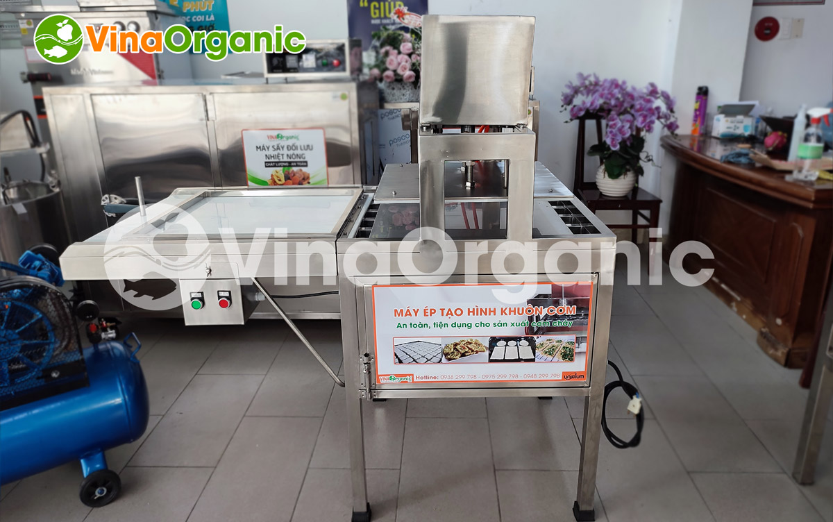 VinaOrganic cung cấp dây chuyền máy thiết bị và chuyển giao công nghệ sản xuất cơm cháy chà bông. Hotline 0938299798 0975299798 0948299798