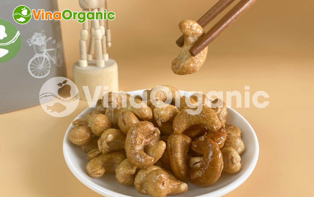 VinaOrganic cung cấp dây chuyền và chuyển giao công nghệ sản xuất hạt điều mật ong, năng suất cao. Hotline 0938299798 - 0975299798