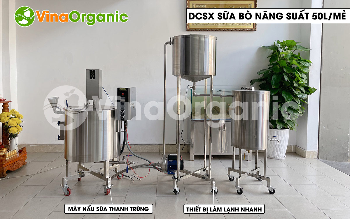 VinaOrganic cung cấp dây chuyền sản xuất sữa bò tươi, sữa dê, sữa đông vật, inox 304. Liên hệ Hotline: 0975299798 - 0938299798.