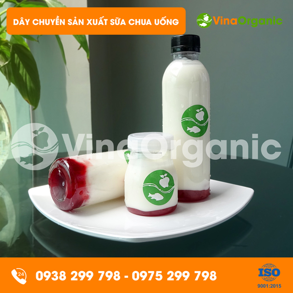 Dây chuyền sản xuất Sữa chua uống 50L/mẻ, sữa chua uống trái cây