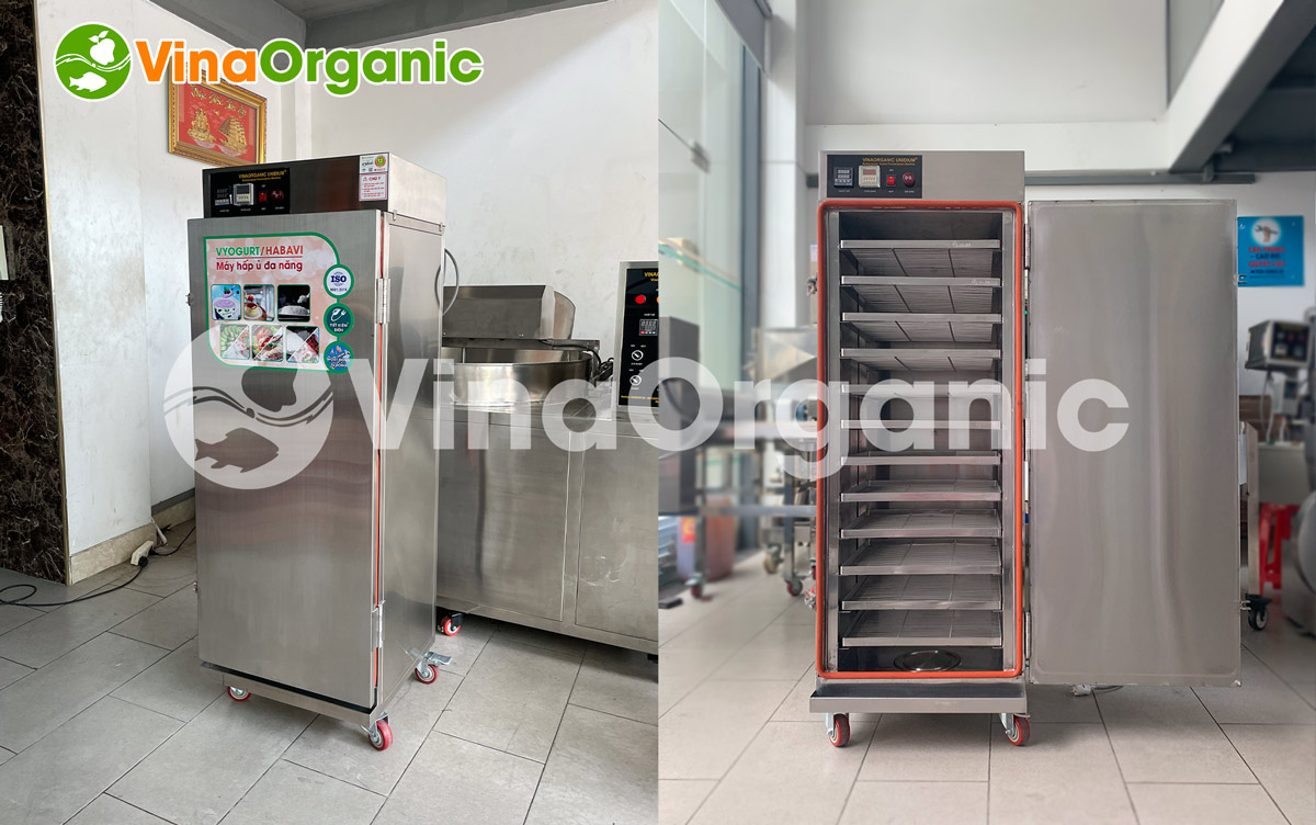 VinaOrganic cung cấp dây chuyền sản xuất sữa chua uống năng suất 50L/mẻ, inox 304, tiết kiệm điện. Hotline/zalo: 0938299798 - 0975299798