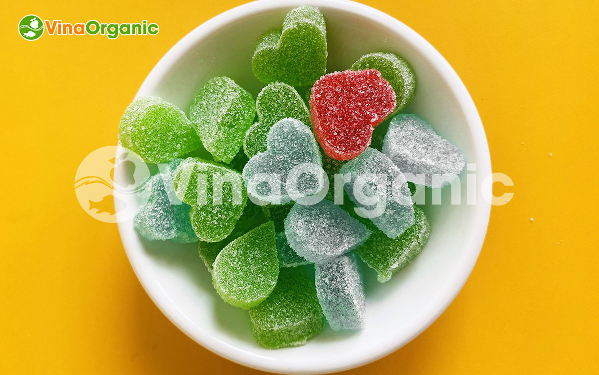 VinaOrganic chuyển giao công nghệ kẹo dẻo hình tim áo đường - ngọt ngào từ hương vị tới hình dáng. Liên hệ ngay Hotline Zalo 0938299798 – 0975299798.