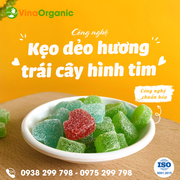Chuyển giao công nghệ kẹo dẻo hình tim áo đường - Ngọt ngào từ hình dáng đến hương vị
