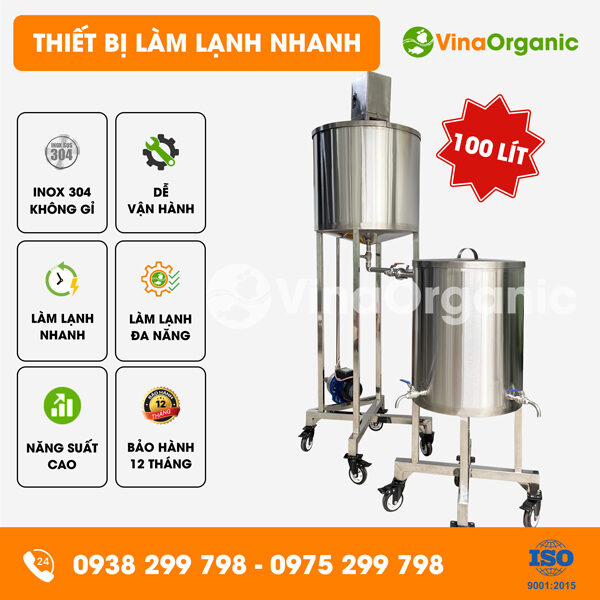 LL100 - Thiết bị làm lạnh nhanh 100L sữa và nước giải khát đa năng