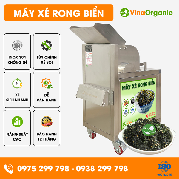 MXRB - Máy xé rong biển năng suất đến 35kg/h