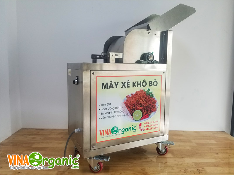 Lựa chọn máy xé khô bò của VinaOrganic trong quá trình sản xuất khô bò giúp tăng năng suất và chất lượng của sản phẩm của bạn.