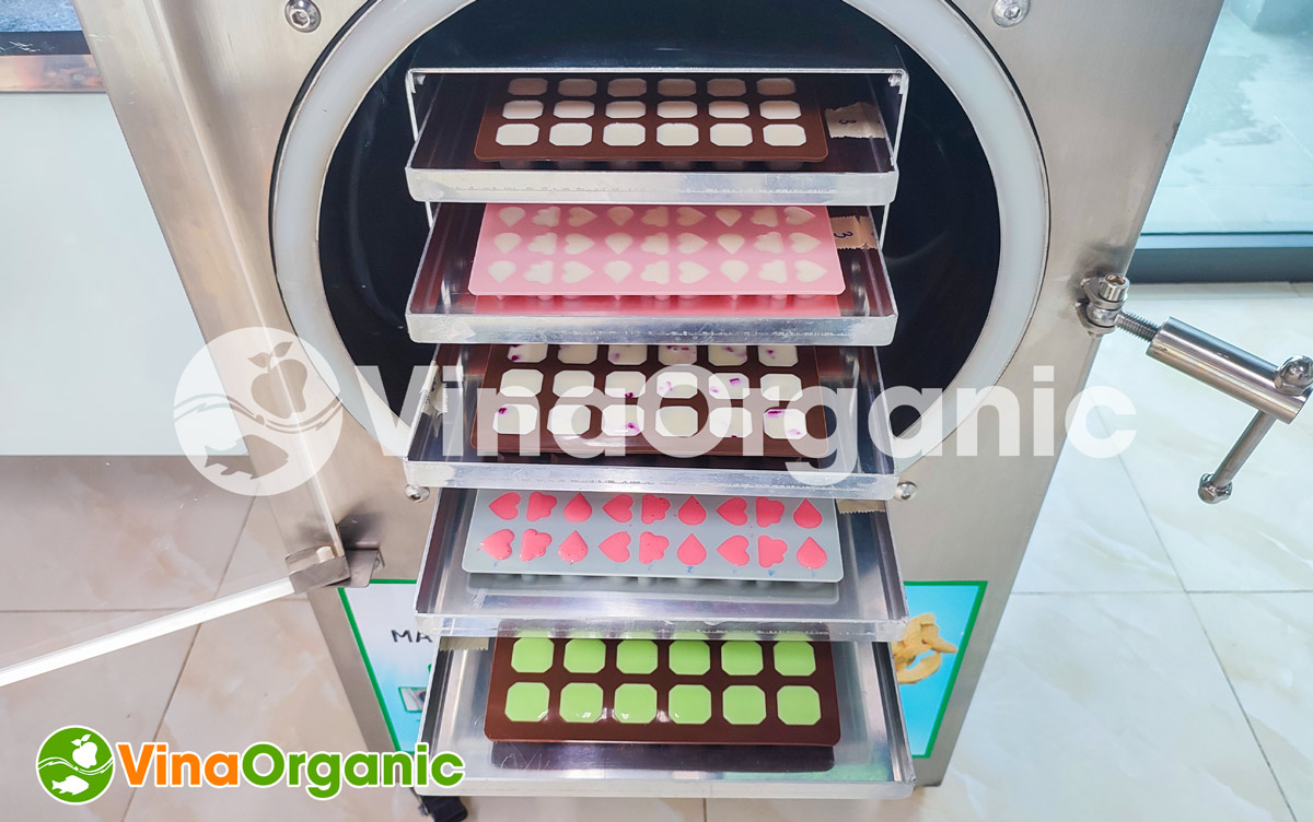 VinaOrganic cung cấp dây chuyền sản xuất sữa chua sấy thăng hoa, inox 304, tiết kiệm điện. Hotline/zalo: 0938299798 - 0975299798
