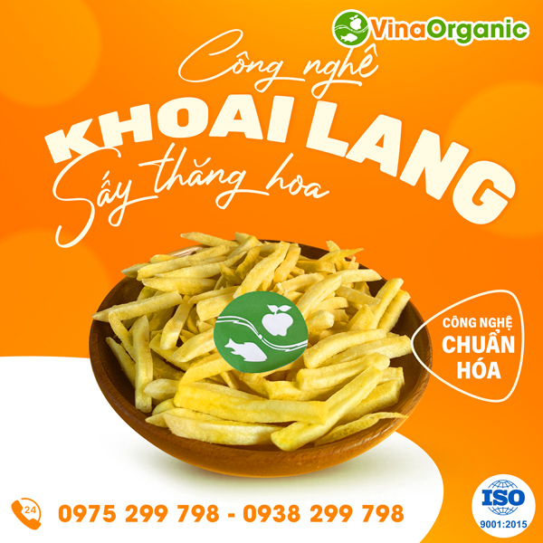 Khoai lang sấy thăng hoa - Công nghệ mới từ VinaOrganic