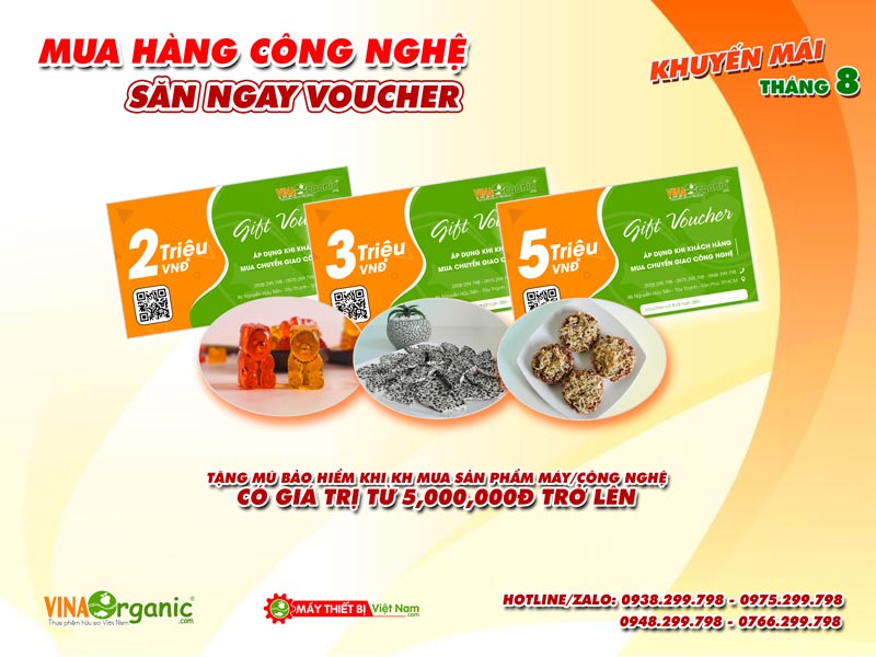 Đồng hành cùng quý khách sản xuất kinh doanh mùa dịch, VinaOrganic tiếp tục tung khuyến mãi tháng 08 với những ưu đãi lớn chưa từng có....