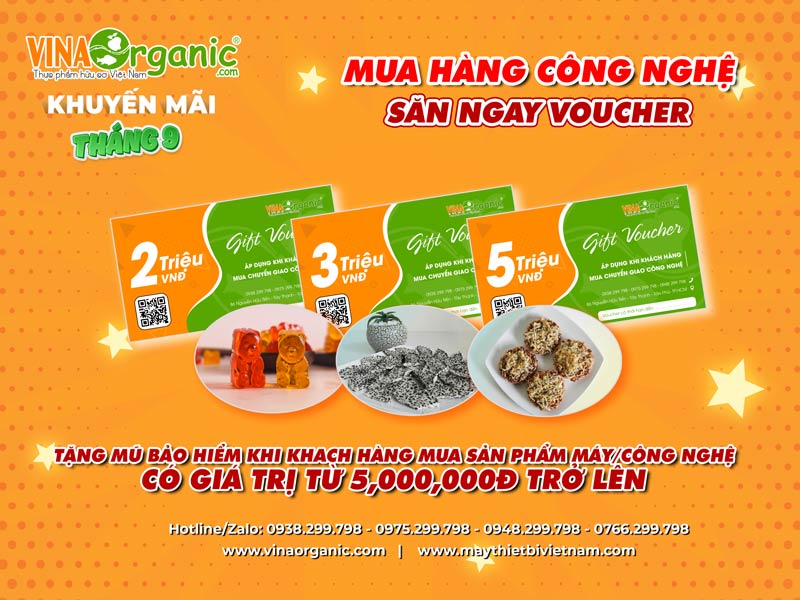 Dịch covid-19 vẫn đang diễn biến phức tạp, VinaOrganic đã thấu hiểu khó khăn và hỗ trợ khách hàng qua chương trình khuyến mãi tháng 09...